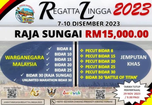 15 Raja Sungai Sarawak rebut gelaran Battle Of Titan