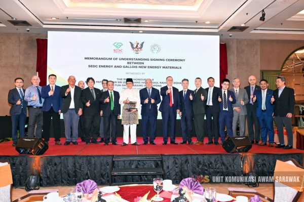 Sarawak meterai MoU dengan Gallois, tubuh kilang pemprosesan grafit di Samalaju