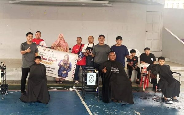Program Ngunting Rambut Pake Raya DUN Lingga