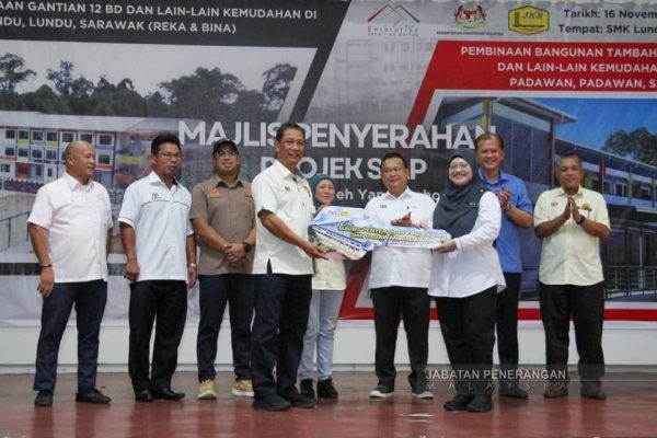 Projek tambahan bangunan SMK Lundu, SMK Padawan siap