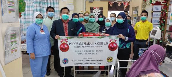 SABERKAS Cawangan Bakelalan, Bukit Sari menyantuni pesakit Hospital Lawas