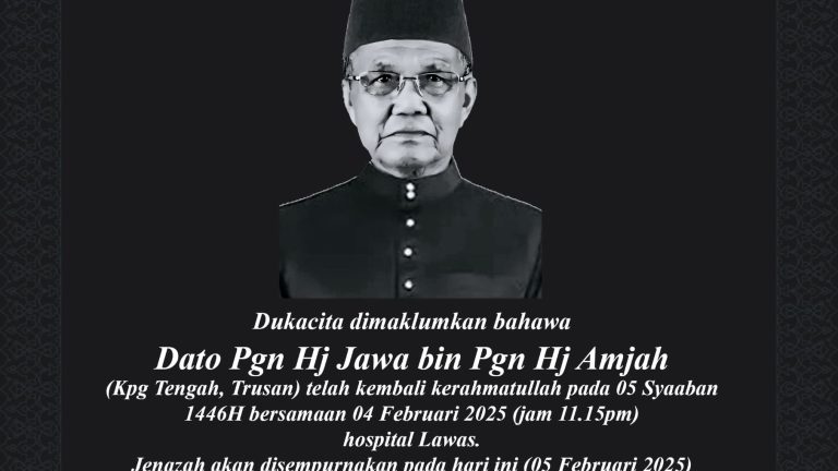 Bapa Parti PBB Lawas, Pengiran Jawa meninggal dunia