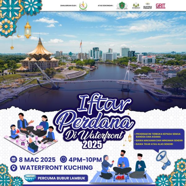 MIS, DBKU buat kelainan, anjur Program Iftar Perdana di Tebingan Sungai Kuching