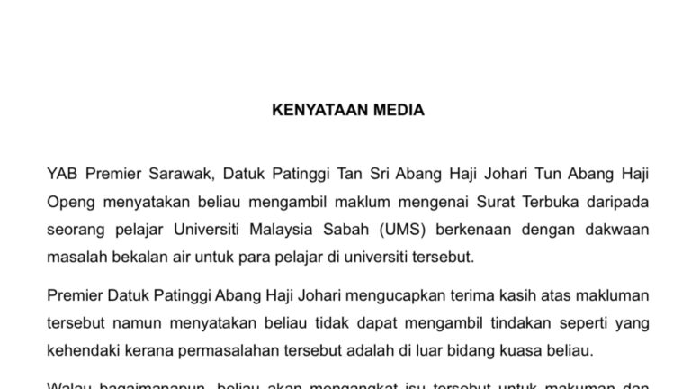 Premier akan bangkitkan masalah pelajar di Sabah pada Menteri Pendidikan Tinggi