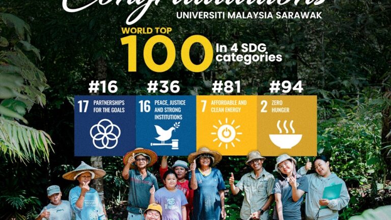 Kedudukan UNIMAS melonjak ke kedudukan 101–200 dunia