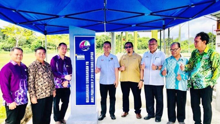 Gelanggang bola keranjang SMK Lingga siap dinaik taraf