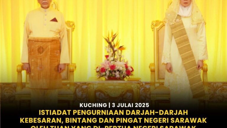 146 terima Darjah Kebesaran Negeri Sarawak