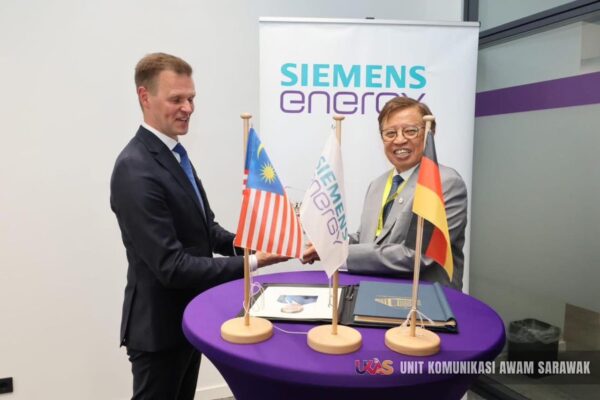 Sarawak terokai peluang tingkatkan kapasiti pengeluaran hidrogen melalui teknologi Siemens Energy