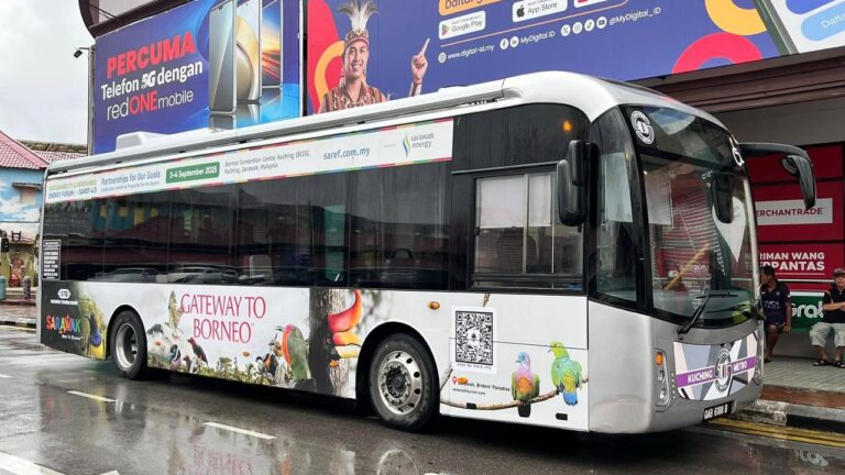 Laluan bas elektrik Kuching Metro ke Pusat Hidupan Liar Semenggoh diselaras