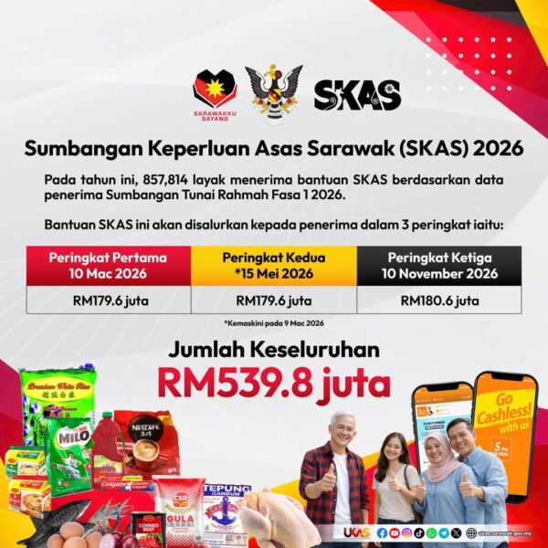 Fasa pertama SKAS 2026 mula dikredit esok