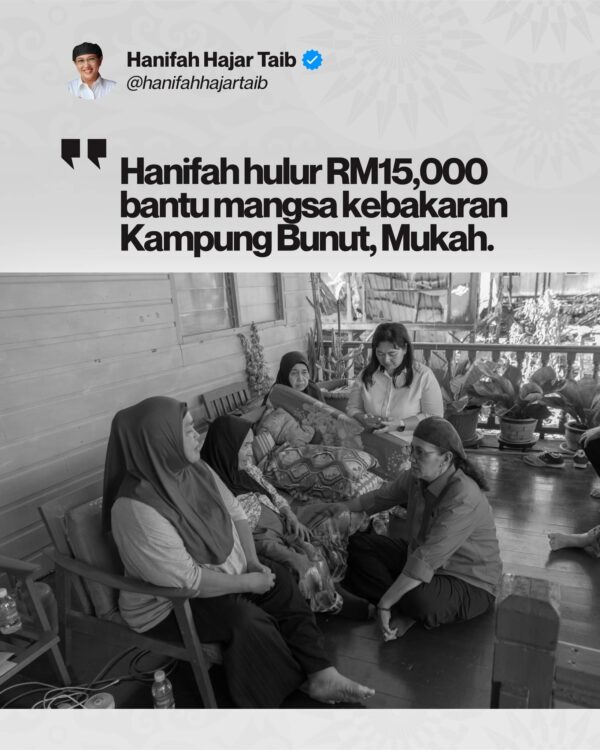 Hanifah bantu mangsa kebakaran Kampung Bunut