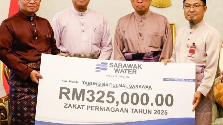 Sarawak Water sumbangkan zakat korporat RM325,000 kepada Baitulmal Sarawak