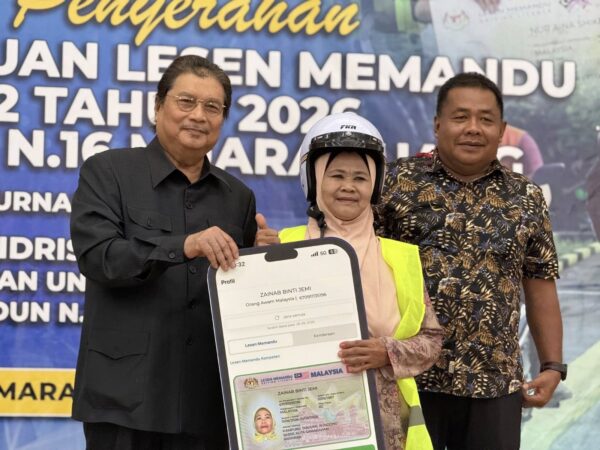 452 penerima terima manfaat Program Bantuan Lesen Memandu Kelas B2 Tahun 2026