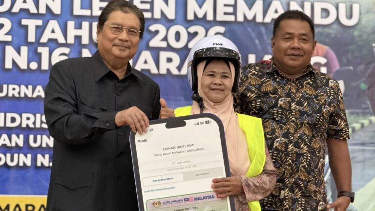 452 penerima terima manfaat Program Bantuan Lesen Memandu Kelas B2 Tahun 2026