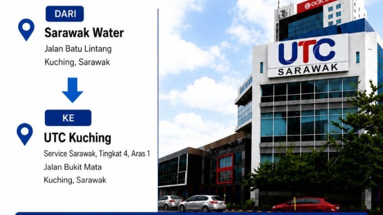 Kaunter perkhidmatan pelanggan Sarawak Water akan berpindah 1 Julai depan