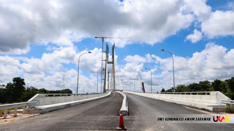 Jambatan Batang Lupar Dua di Sri Aman bakal dijangka dibuka Ogos depan