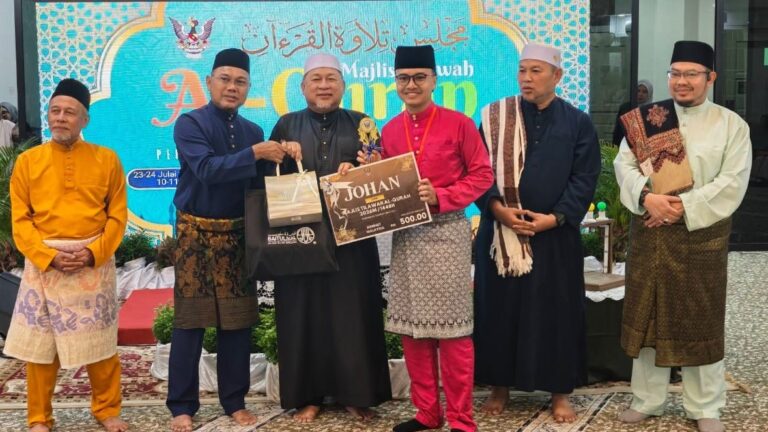 Abang Hakimi, Aina Yasmin johan qari dan qariah Tilawah Al-Quran Peringkat Daerah Bintulu 2026