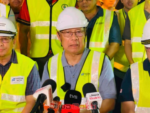Paip rosak Jalan Tun Jugah, proses pemulihan ambil masa dua hingga tiga hari