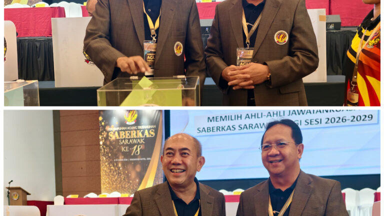 Abdul Karim kekal Presiden SABERKAS, Gerald Rentap Timbalan, Dr Safiee Setiausaha Agung