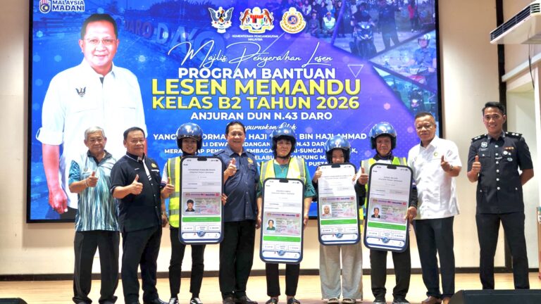 1,062 peserta DUN Daro dapat lesen B2